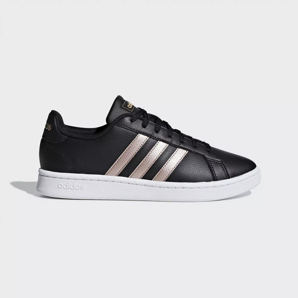 Adidas Grand Court Tenis Negros Para Mujer (MX-26859)